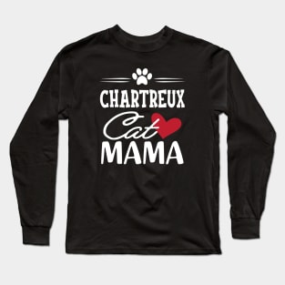 Chartreux Cat Mama Long Sleeve T-Shirt